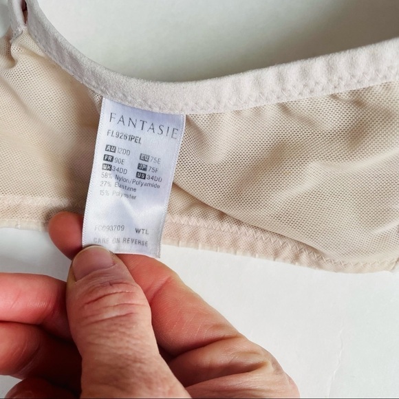 Fantasie Pale Pink Nude Molded Cup Bra 34DD - Picture 10 of 10